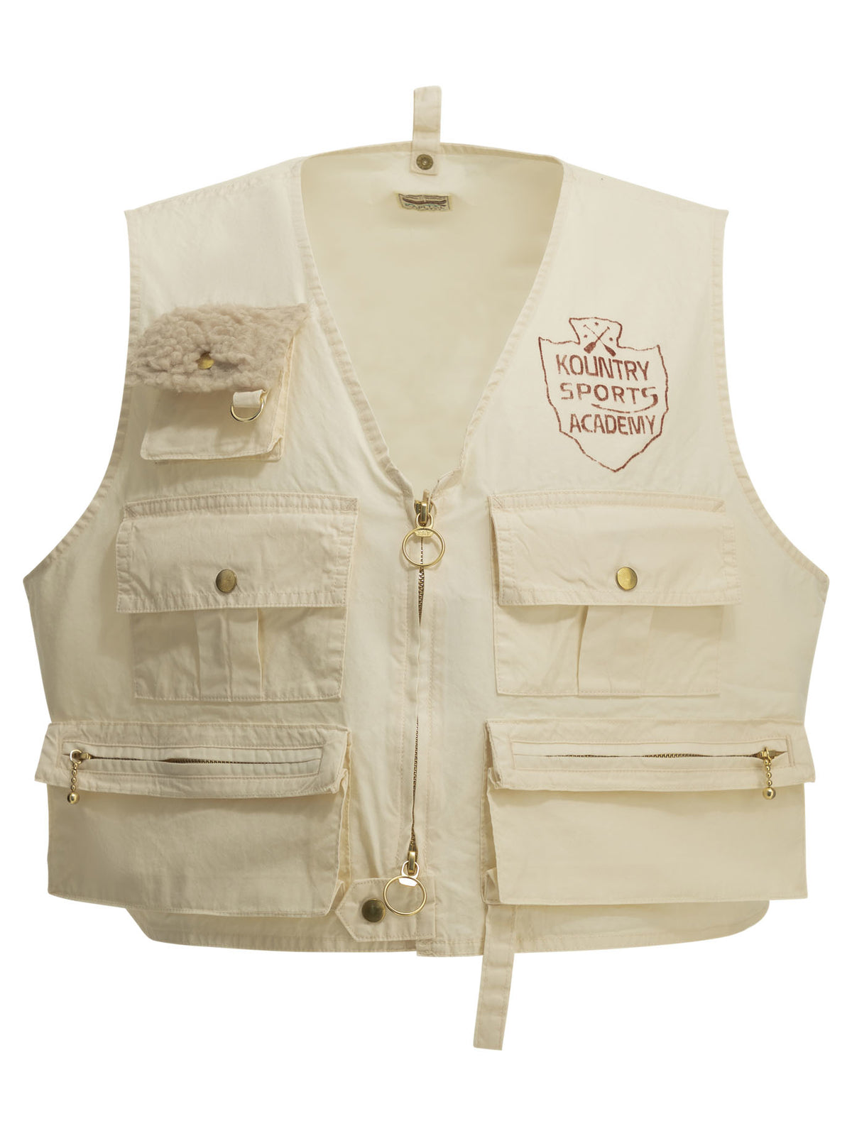 Kapital "Fishing Vest" Sleeveless Jacket - White