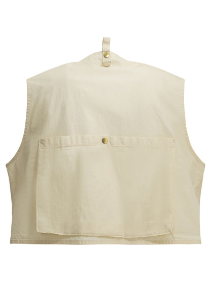 Kapital "Fishing Vest" Sleeveless Jacket - White