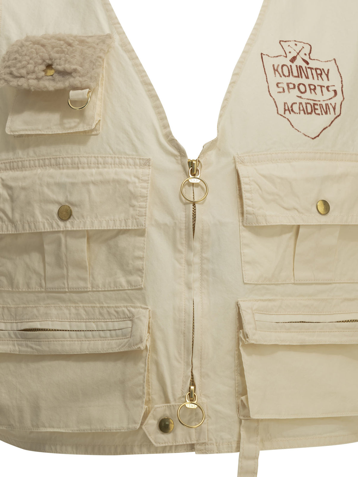 Kapital "Fishing Vest" Sleeveless Jacket - White