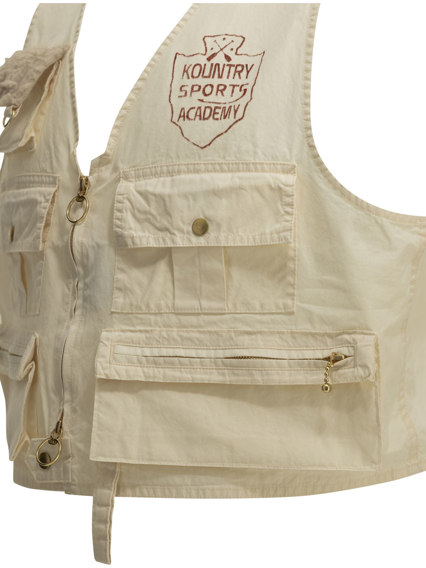 Kapital "Fishing Vest" Sleeveless Jacket - White