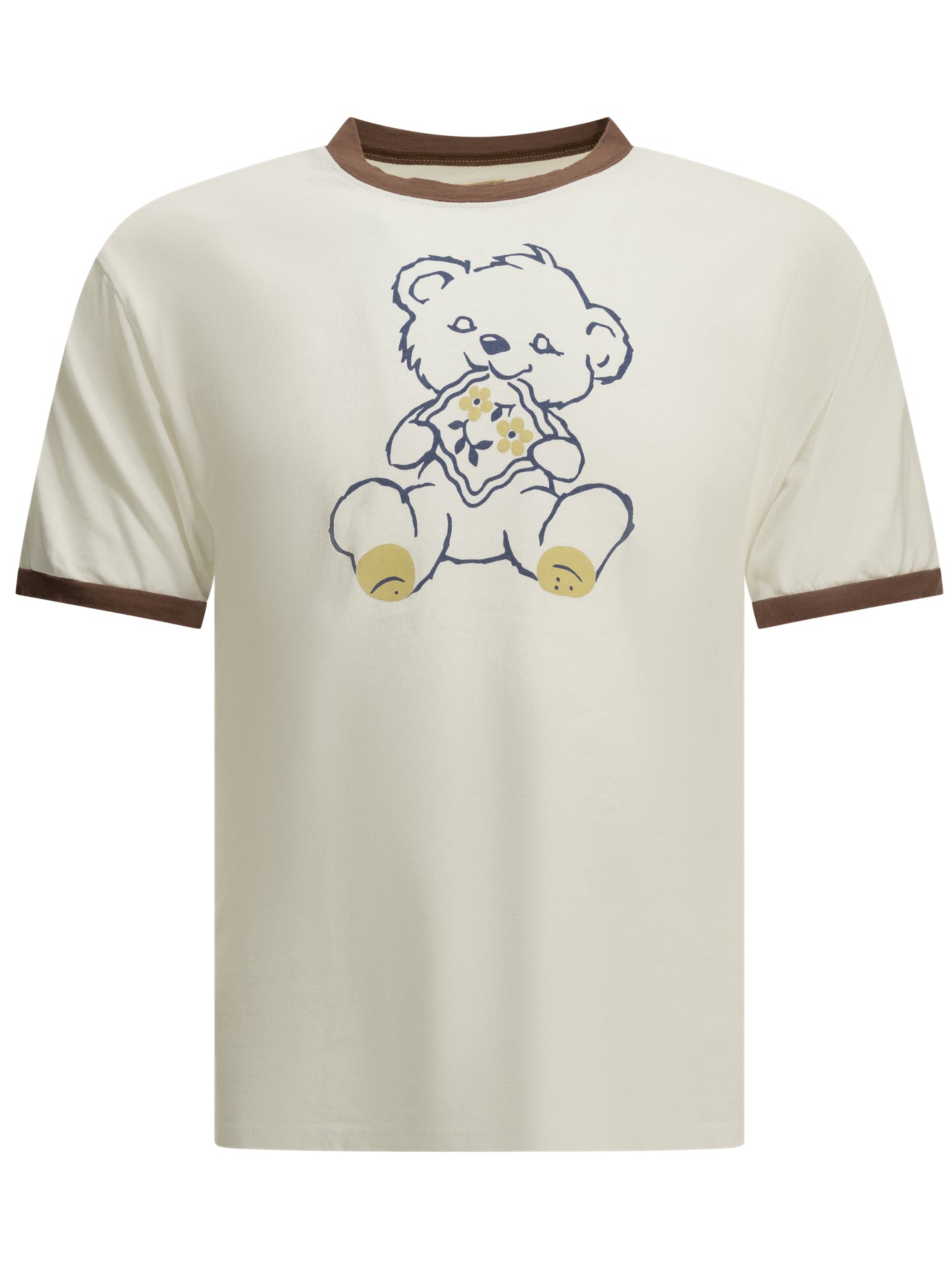 Kapital "Peckish Little Bear" Crew-Neck T-Shirt - White