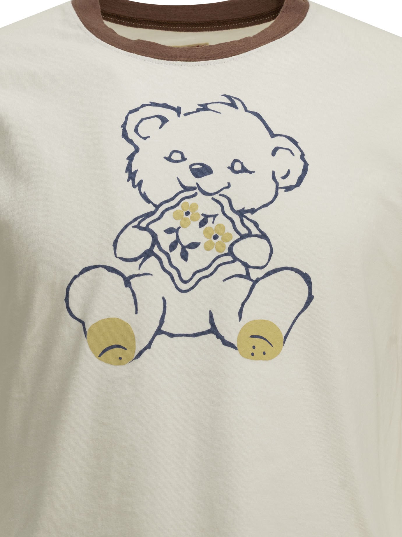Kapital "Peckish Little Bear" Crew-Neck T-Shirt - White