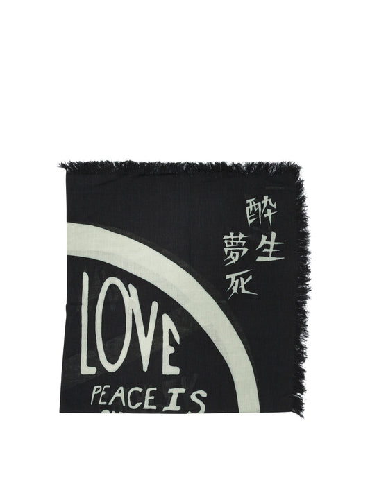 Kapital "Giant Peace" Scarf - Black