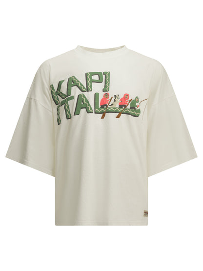Kapital "Katabira Canoe Kapital" Crew-Neck T-Shirt - White