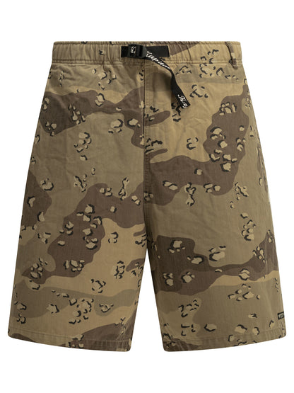 Kapital "PECKISH chocolate chip" Shorts with Drawstrings - Beige