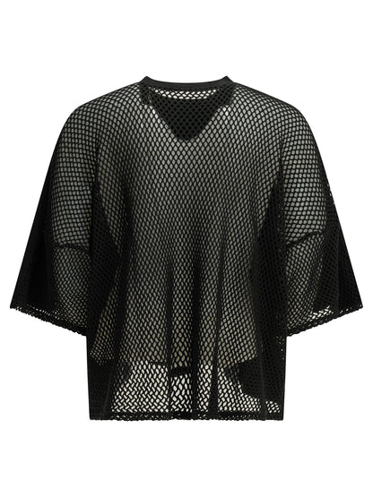 Kapital "Huge T Denim Repair" Crew Neck T-Shirt - Black