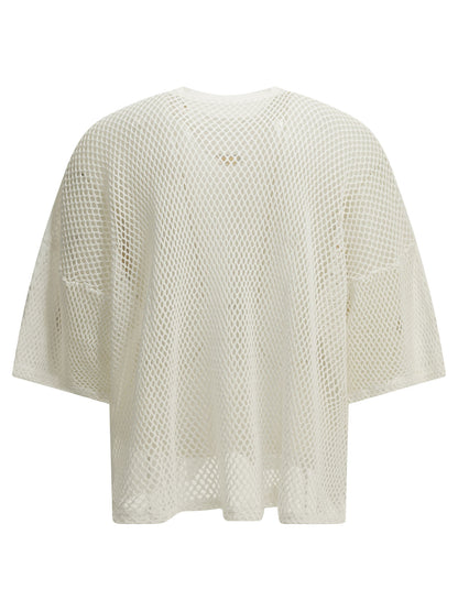 Kapital "Huge T Denim Repair" Crew Neck T-Shirt - White