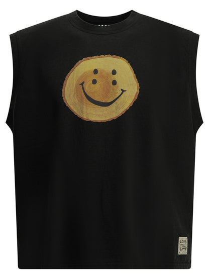 Kapital "Tree Trunk Rainbow" Crew-Neck T-Shirt - Black