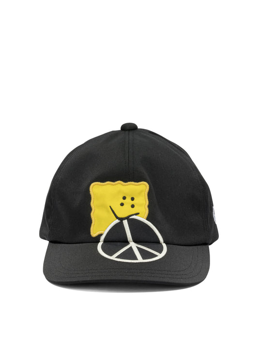 Kapital "Chino Peckish Peace" Baseball Cap - Black