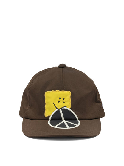 Kapital "Chino Peckish Peace" Baseball Cap - Brown