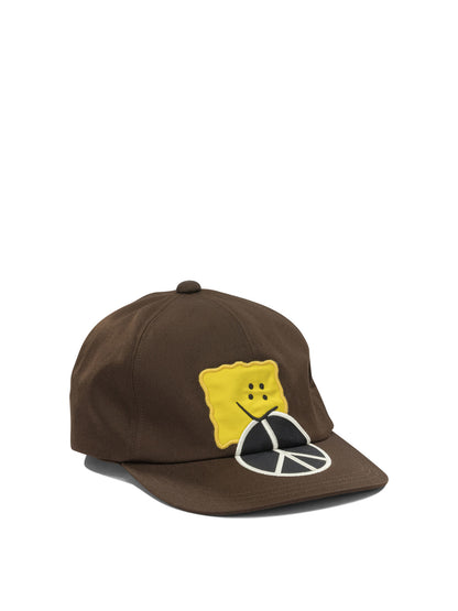 Kapital "Chino Peckish Peace" Baseball Cap - Brown