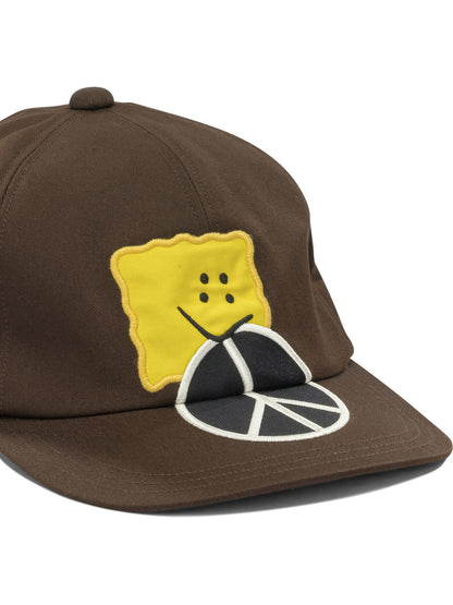 Kapital "Chino Peckish Peace" Baseball Cap - Brown