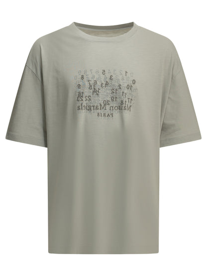 Maison Margiela "Numeric" Crew-Neck T-Shirt - Grey