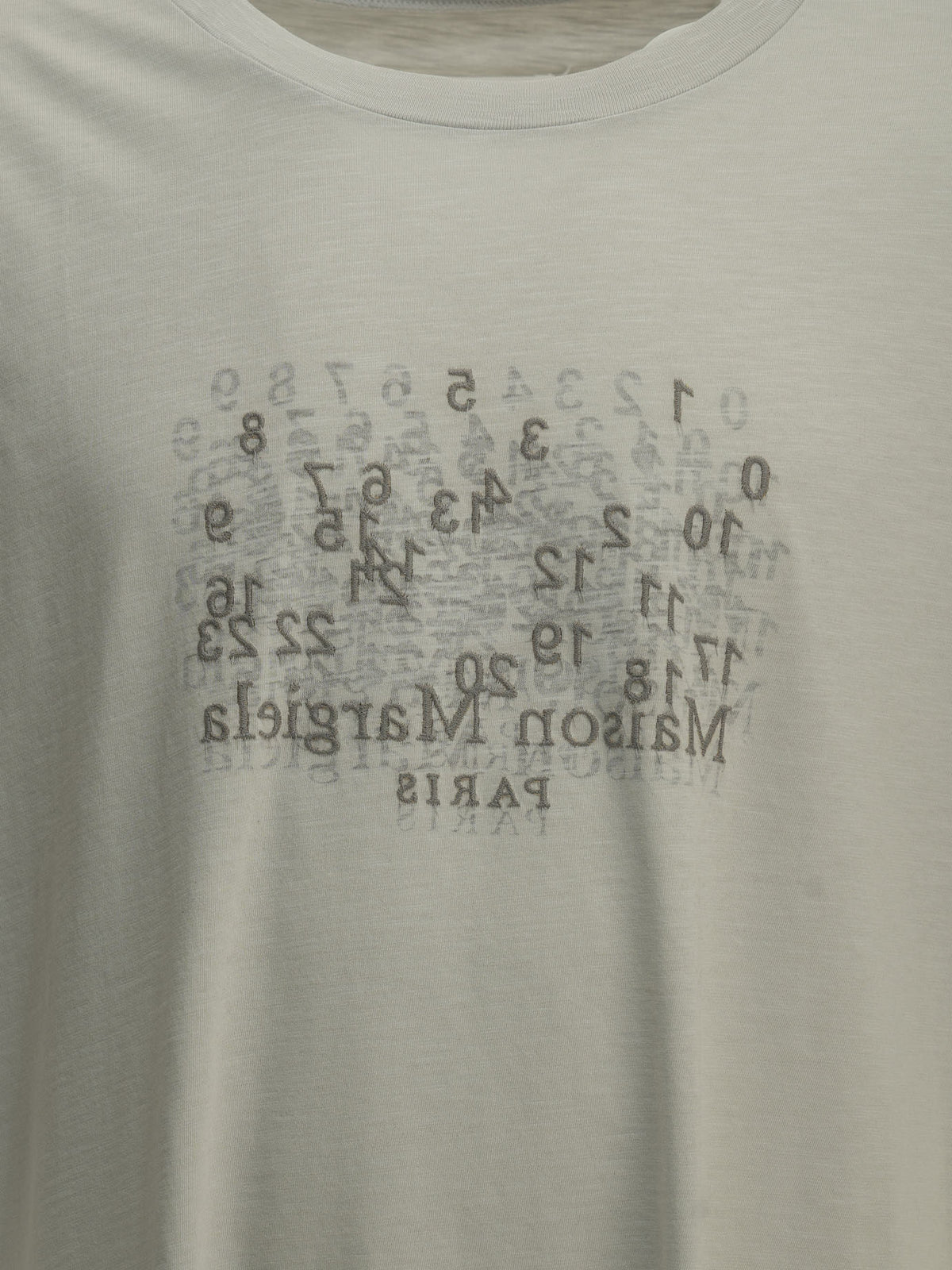 Maison Margiela "Numeric" Crew-Neck T-Shirt - Grey