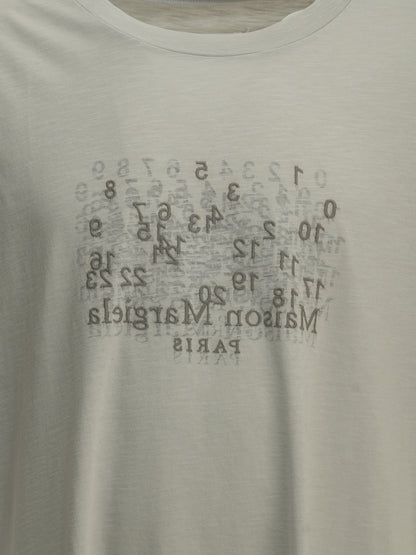 Maison Margiela "Numeric" Crew-Neck T-Shirt - Grey