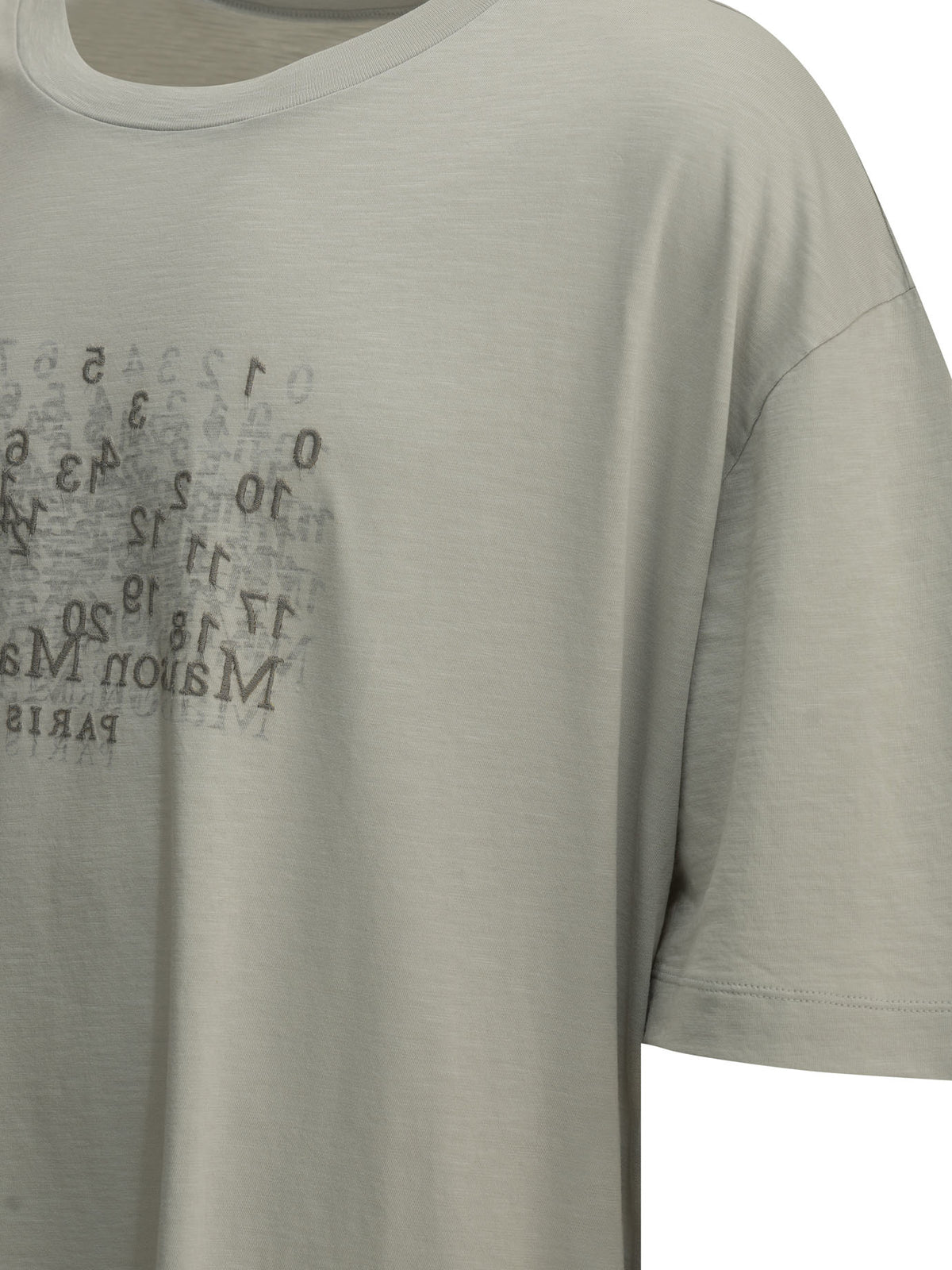 Maison Margiela "Numeric" Crew-Neck T-Shirt - Grey