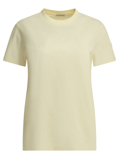Moncler Crew-neck T-shirt with logo - White