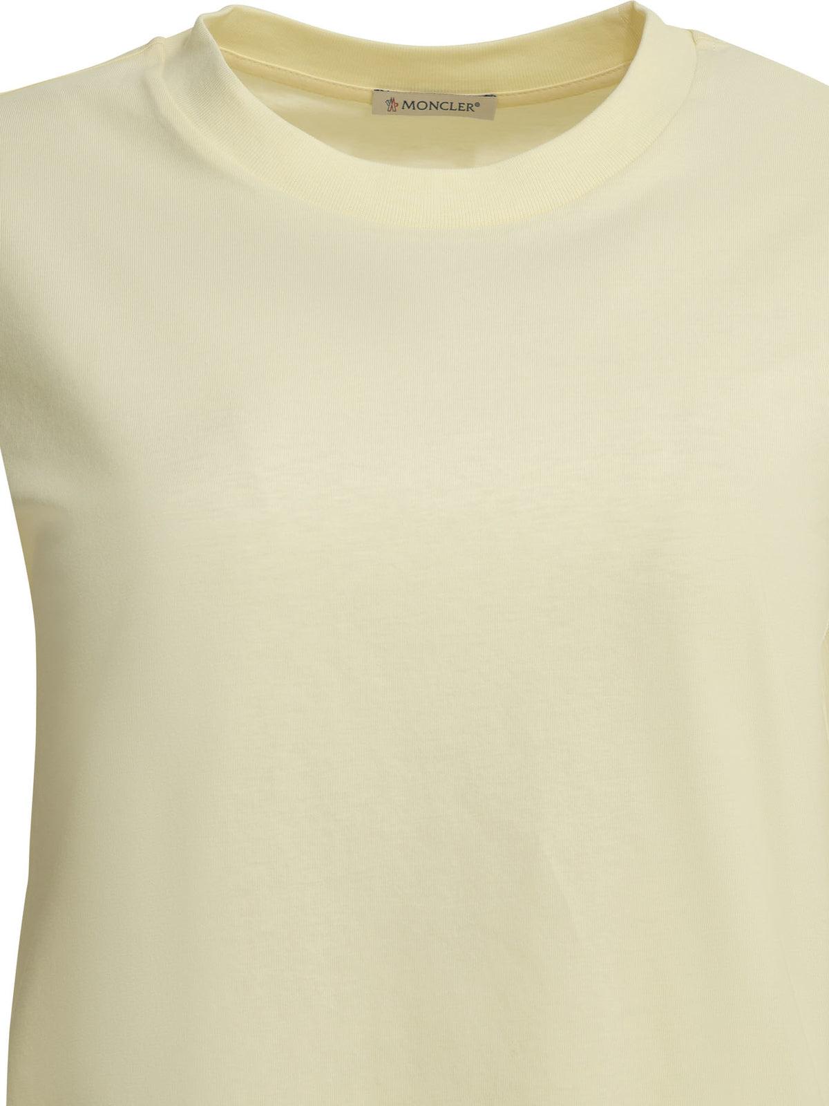 Moncler Crew-neck T-shirt with logo - White