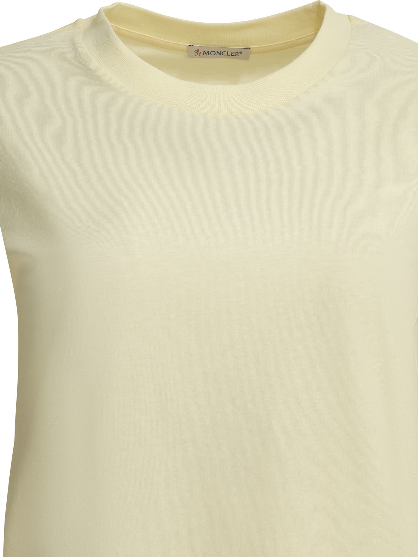 Moncler Crew-neck T-shirt with logo - White