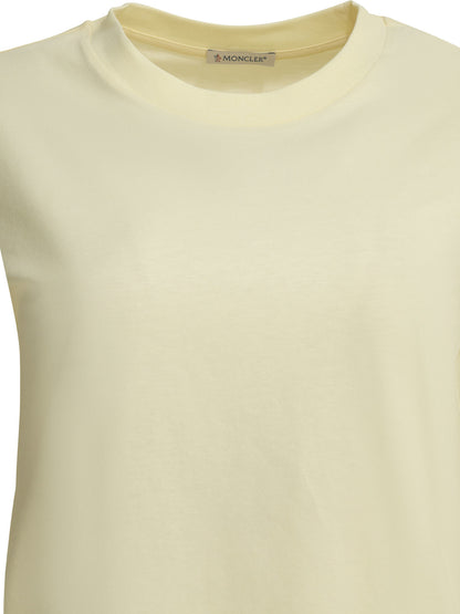 Moncler Crew-neck T-shirt with logo - White