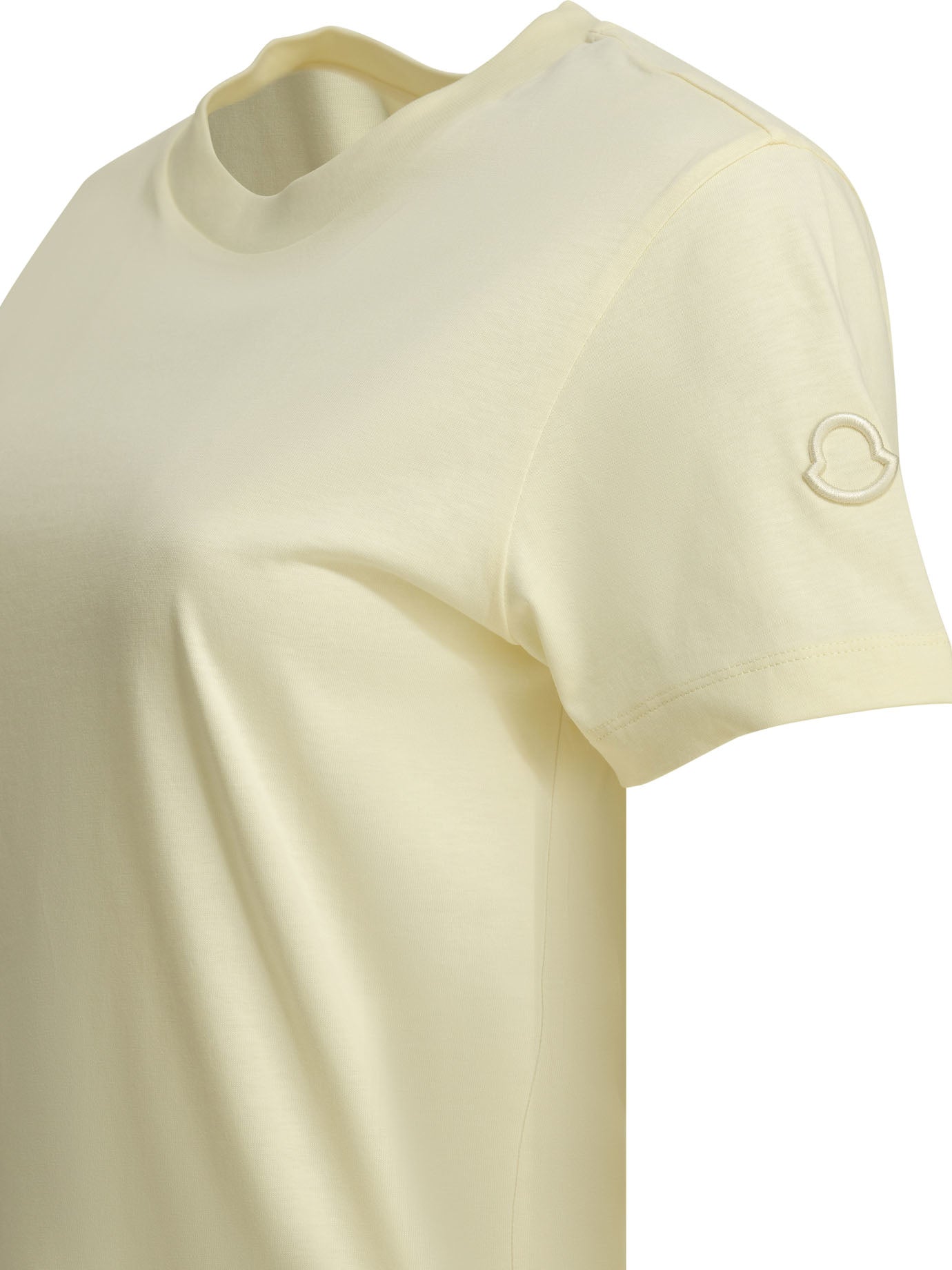 Moncler Crew-neck T-shirt with logo - White