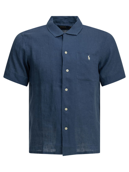 Polo Ralph Lauren Classic-fit casual shirt with logo - Blue