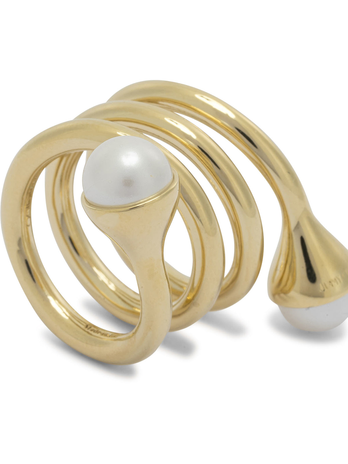 Jimmy Choo "Multi Pearl" Ring - Gold