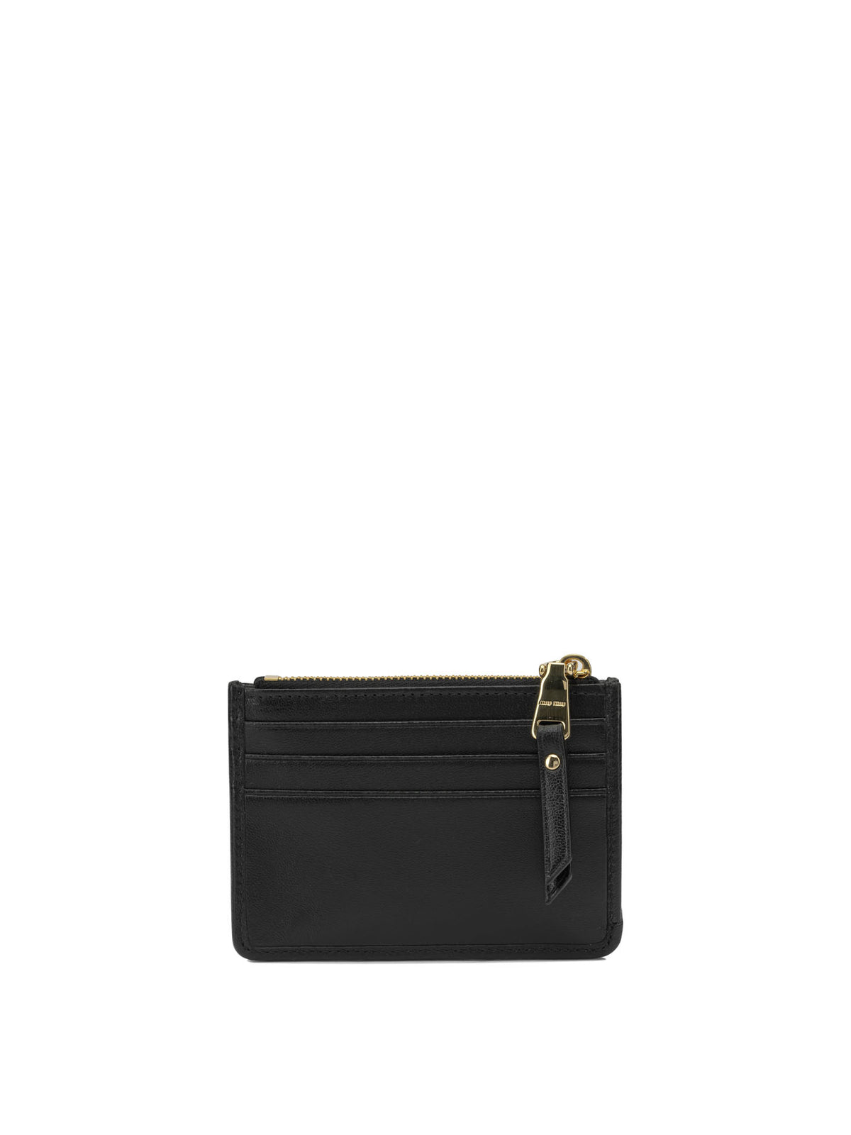 Miu Miu Quilted nappa leather cardholder - Black