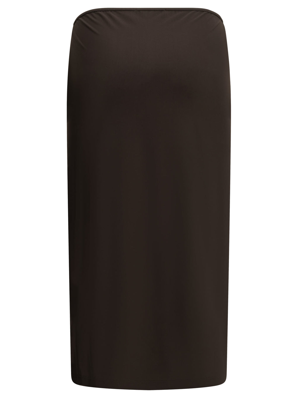 Miu Miu Midi skirt with logo - Brown