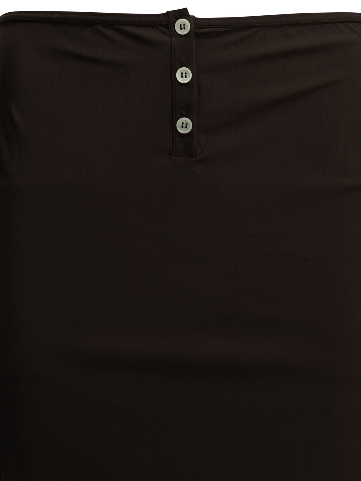 Miu Miu Midi skirt with logo - Brown