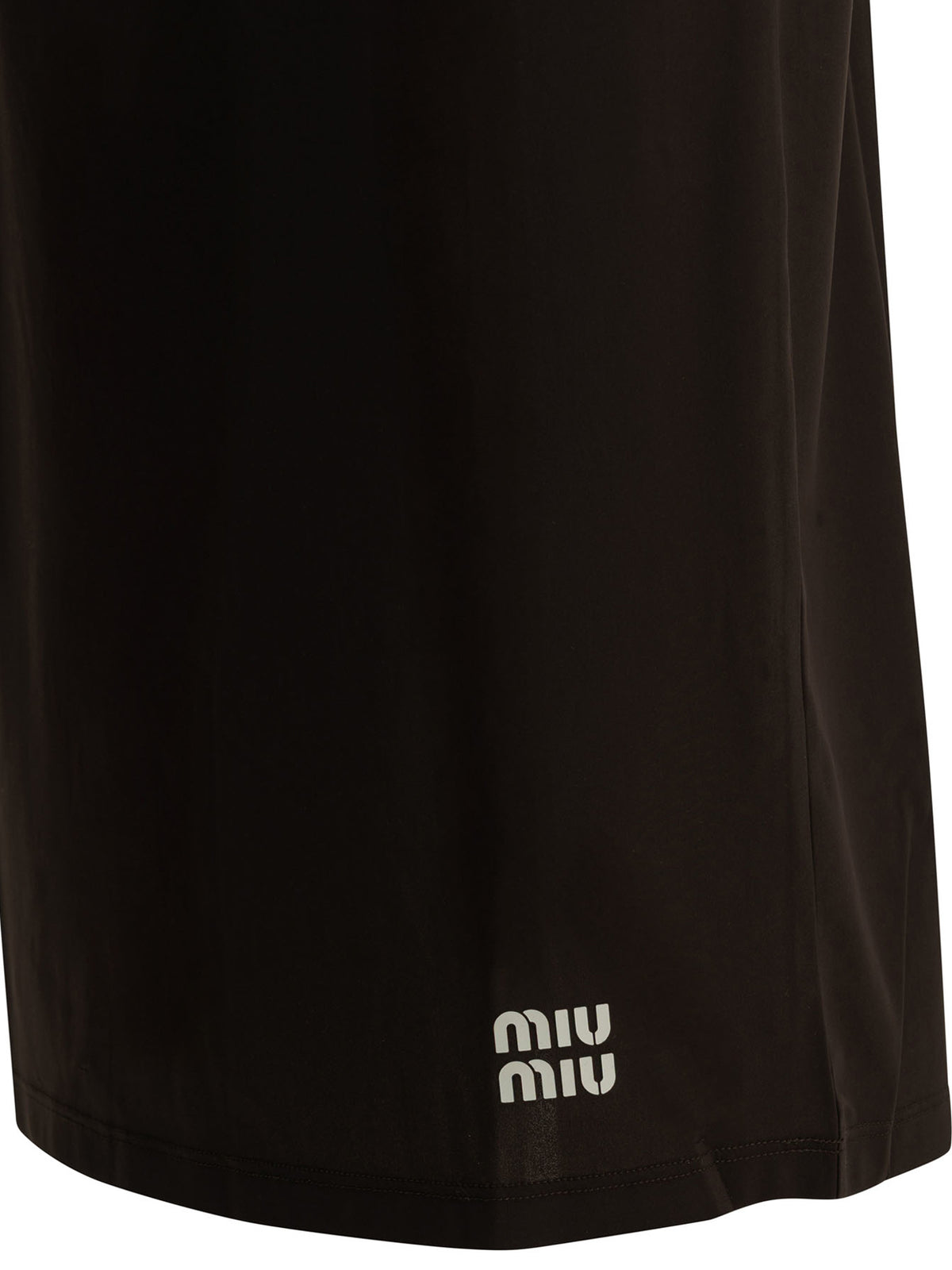 Miu Miu Midi skirt with logo - Brown