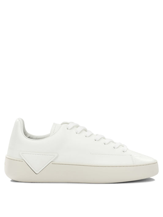 Prada "Court" Low-Top Sneakers - White