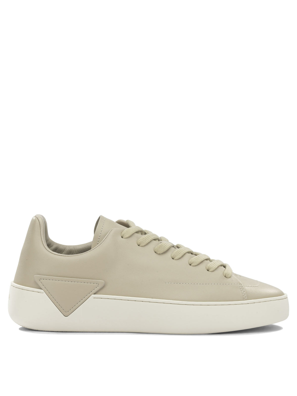 Prada "Court" Low-Top Sneakers - Beige