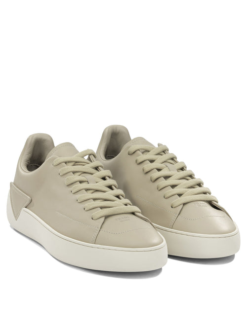 Prada "Court" Low-Top Sneakers - Beige