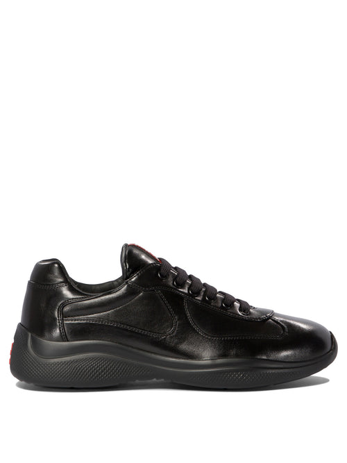 Prada "America's Cup" Low-Top Sneakers - Black