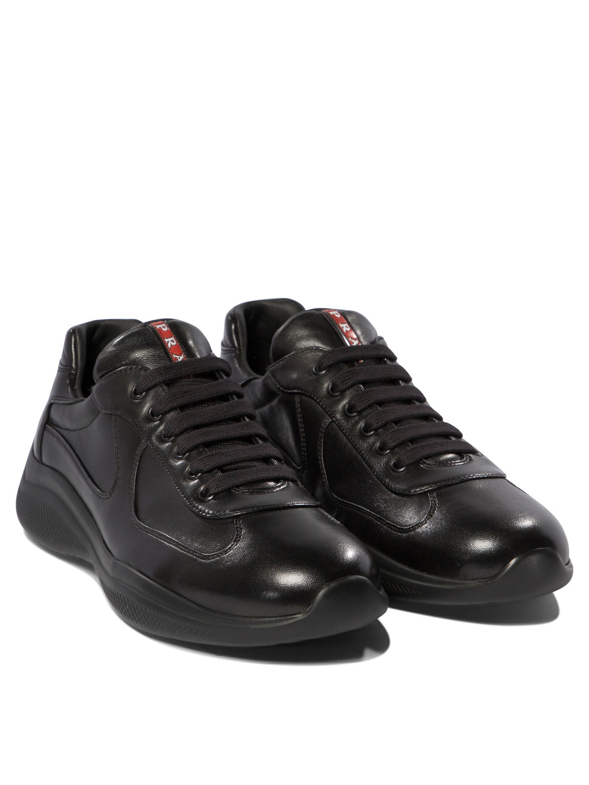 Prada "America's Cup" Low-Top Sneakers - Black