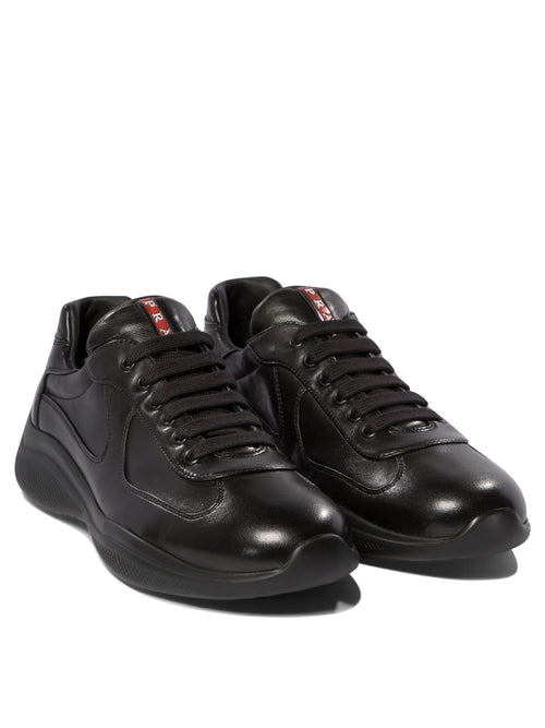 Prada "America's Cup" Low-Top Sneakers - Black