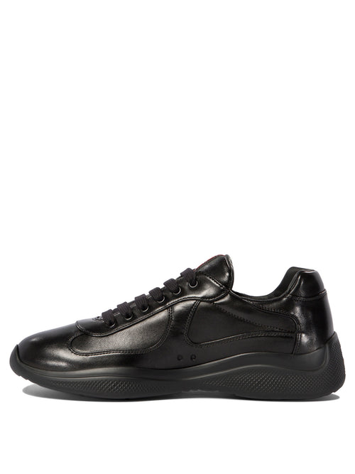 Prada "America's Cup" Low-Top Sneakers - Black