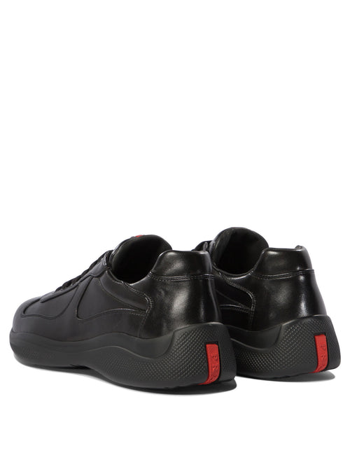 Prada "America's Cup" Low-Top Sneakers - Black