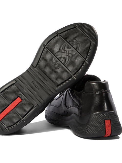 Prada "America's Cup" Low-Top Sneakers - Black