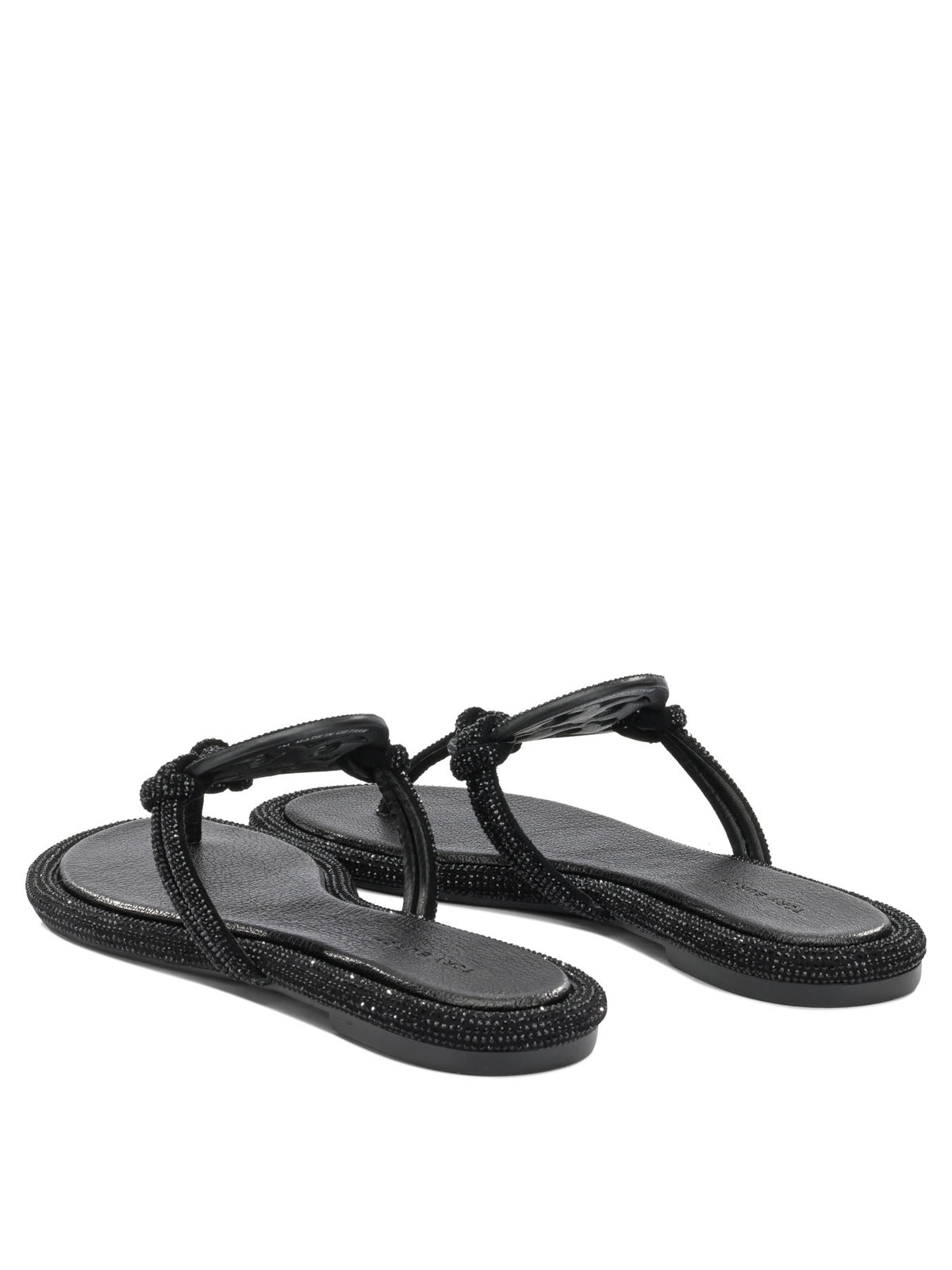 Tory Burch "Miller" Flat Sandals - Black