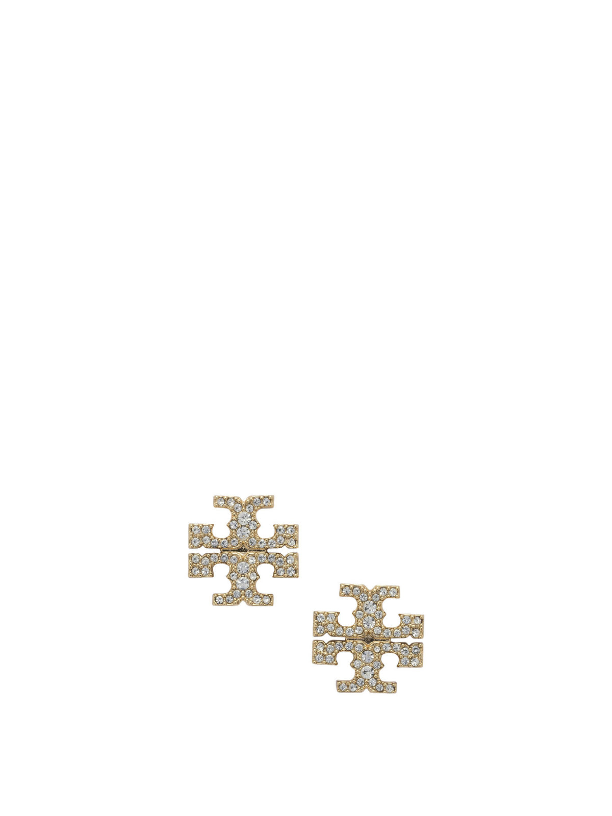 Tory Burch "Icon Pavé" Earrings - Gold