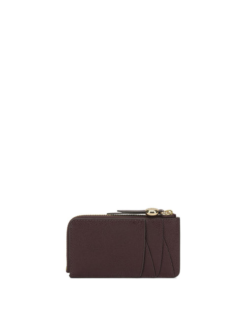 Tory Burch "Romy" Card Holder - Burgundy