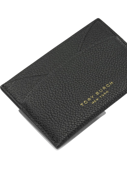 Tory Burch "Romy Flat" Card Holder - Black