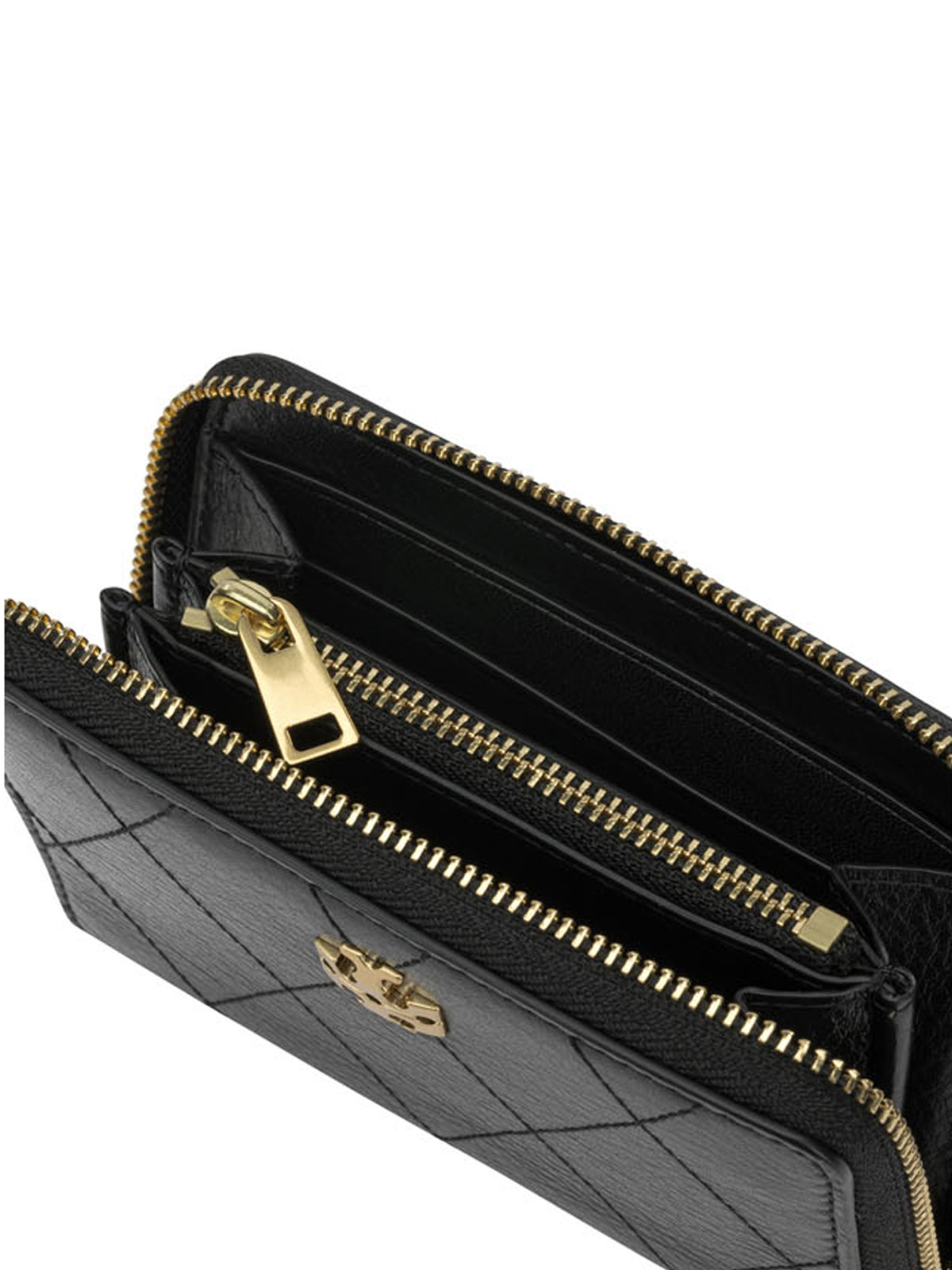 Tory Burch "Charlie" Wallet - Black