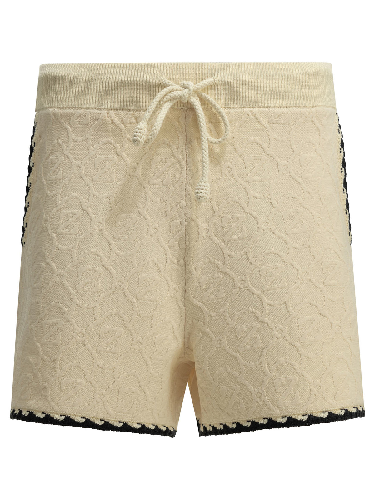 Zimmermann "Fairlight Jacquard" Shorts with Laces - White