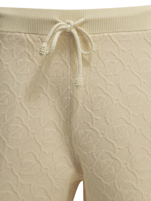 Zimmermann "Fairlight Jacquard" Shorts with Laces - White