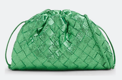 Bottega Veneta Mini Pouch In Craque Metallic Intr.15 /C.M.