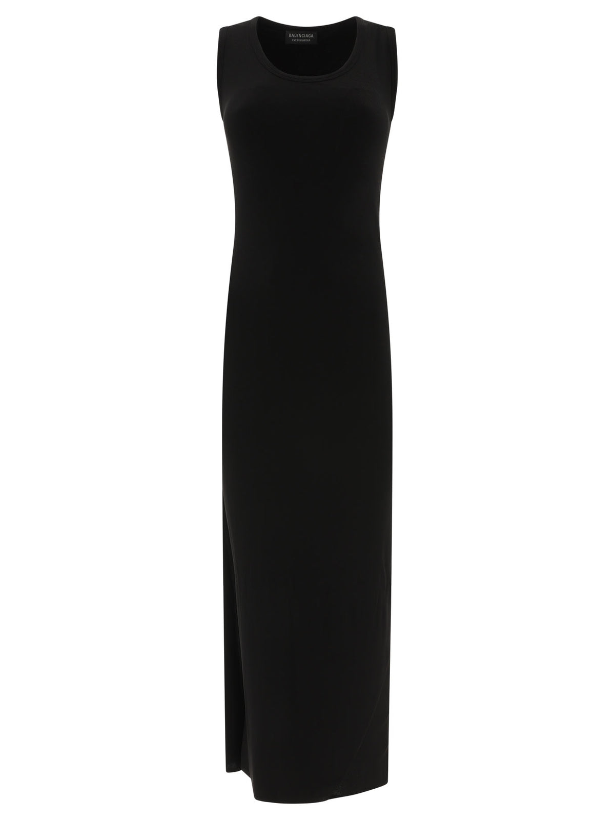 Balenciaga Ribbed jersey sleeveless dress - Black