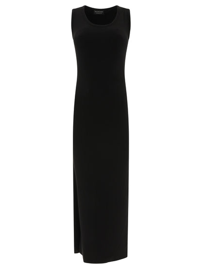 Balenciaga Ribbed jersey sleeveless dress - Black